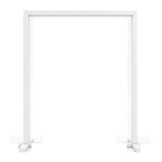 Ahşap Kare Tag - Beyaz 2×2 m